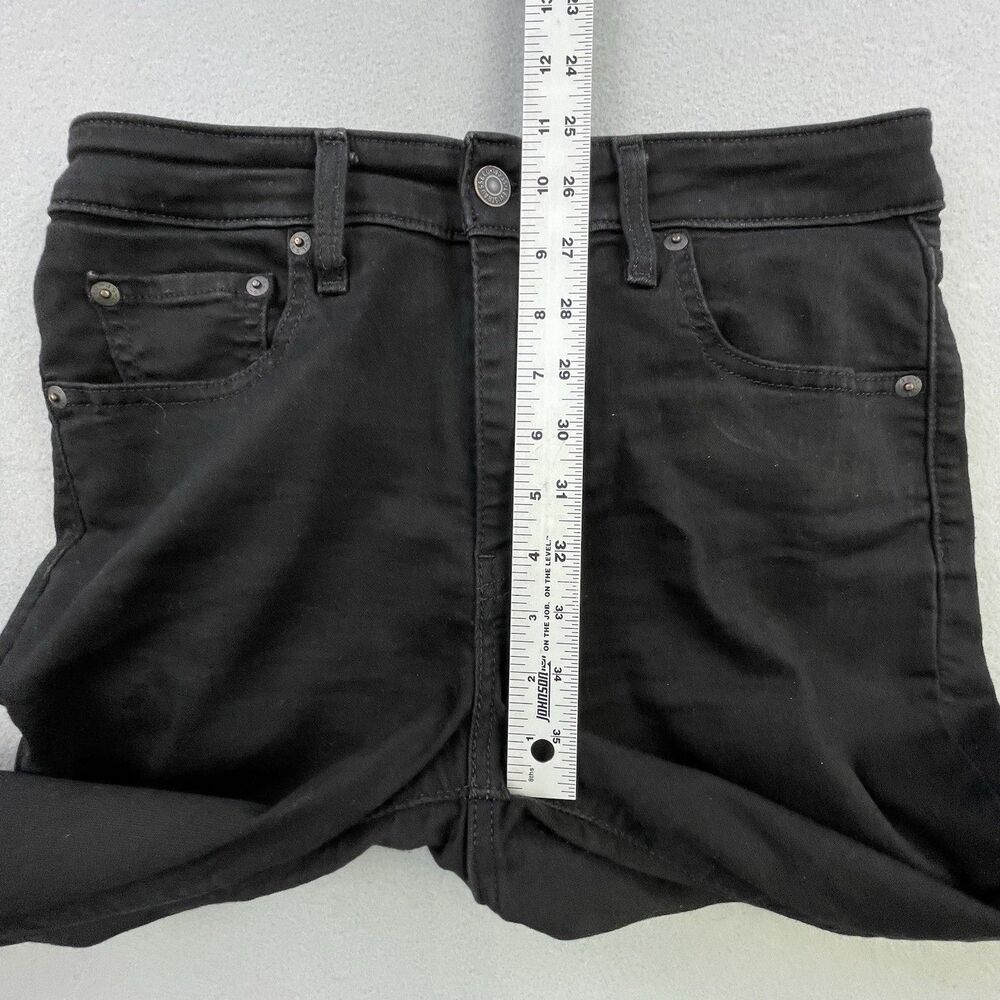 Levi’s 726 Flare Jeans Womens 29x29 Black High Rise Stretch Denim - Picture 15 of 16